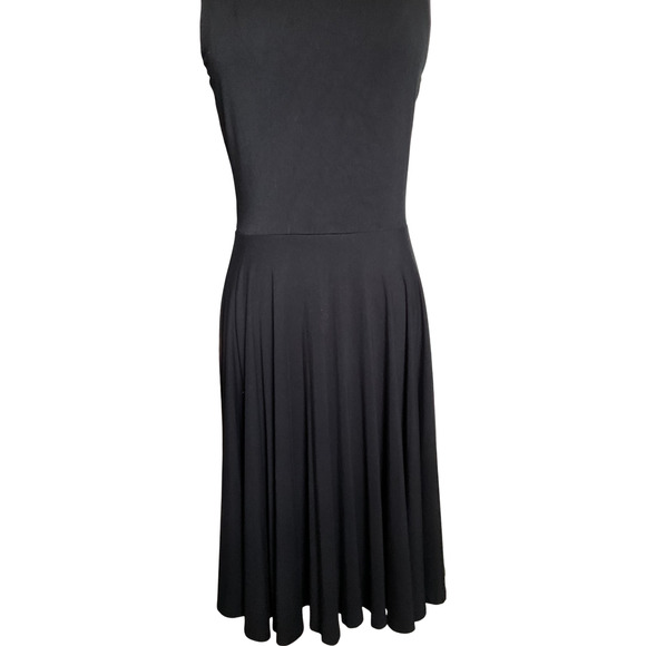 Willi Smith Women's Small Black Dress Sleeveless Flared Keyhole Back - Picture 14 of 14